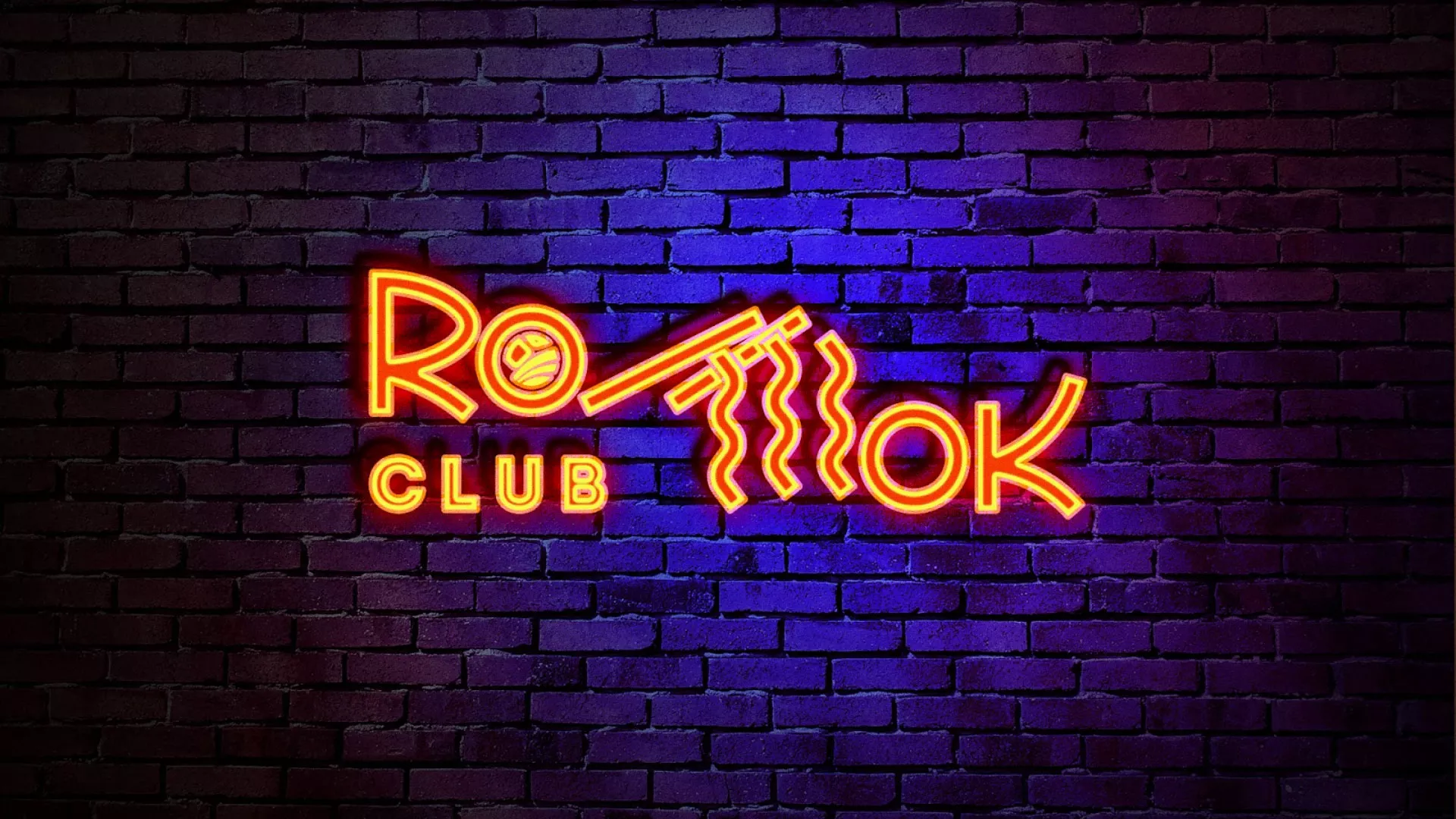 Разработка интерьерной вывески суши-бара «Roll Wok Club» в Хабаровске
